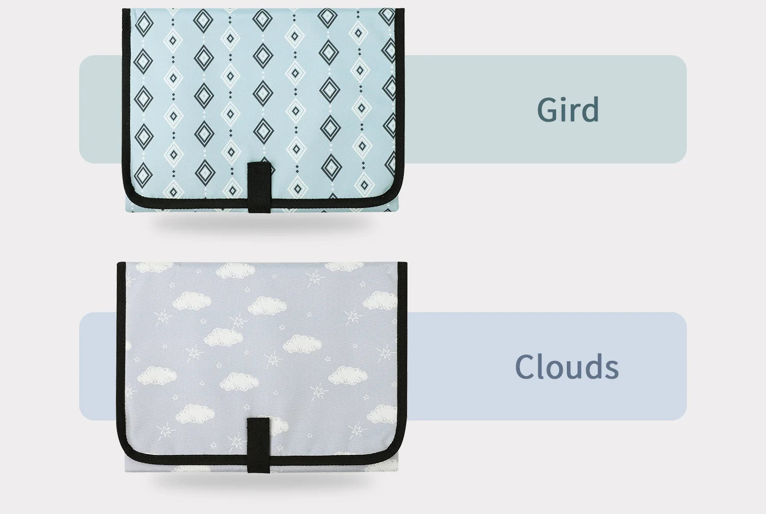 Portable Baby Diaper Mat Foldable Waterproof Cushion Multifunctional Changing Pad Travel Easy Storage Polyester Fiber
