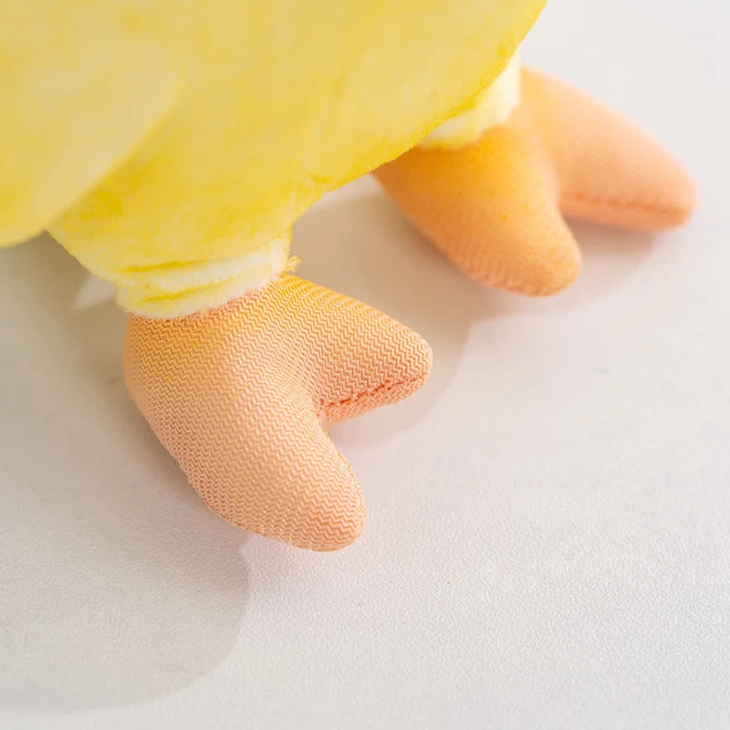 Hot 17cm Kawaii Small Yellow Parrot Plush Toy Dolls Imitation Soft Cartoon Bird Stuffed Christmas Home Decor Parrot Plush Toys