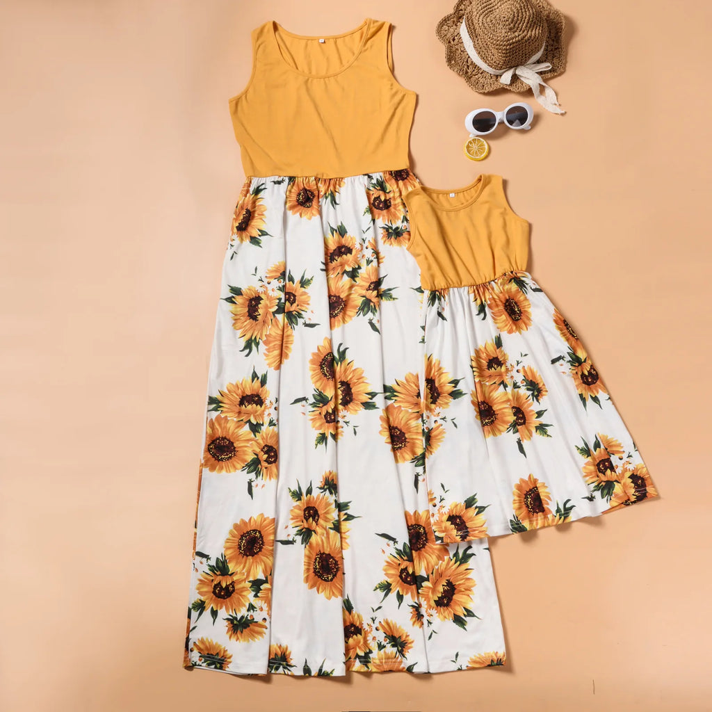 Mother Daughter Matching Dresses Family Sets Mother's Day Gift Summer Beach Mommy And Me Family Matching Mother Daughter Dress