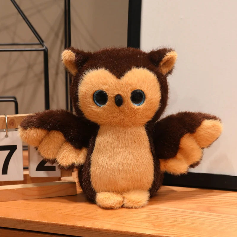 Lifelike Owl Plush Toy Simulation Macaw Doll Cartoon Stuffed Bird Animal Plush for Kids Home Decoration