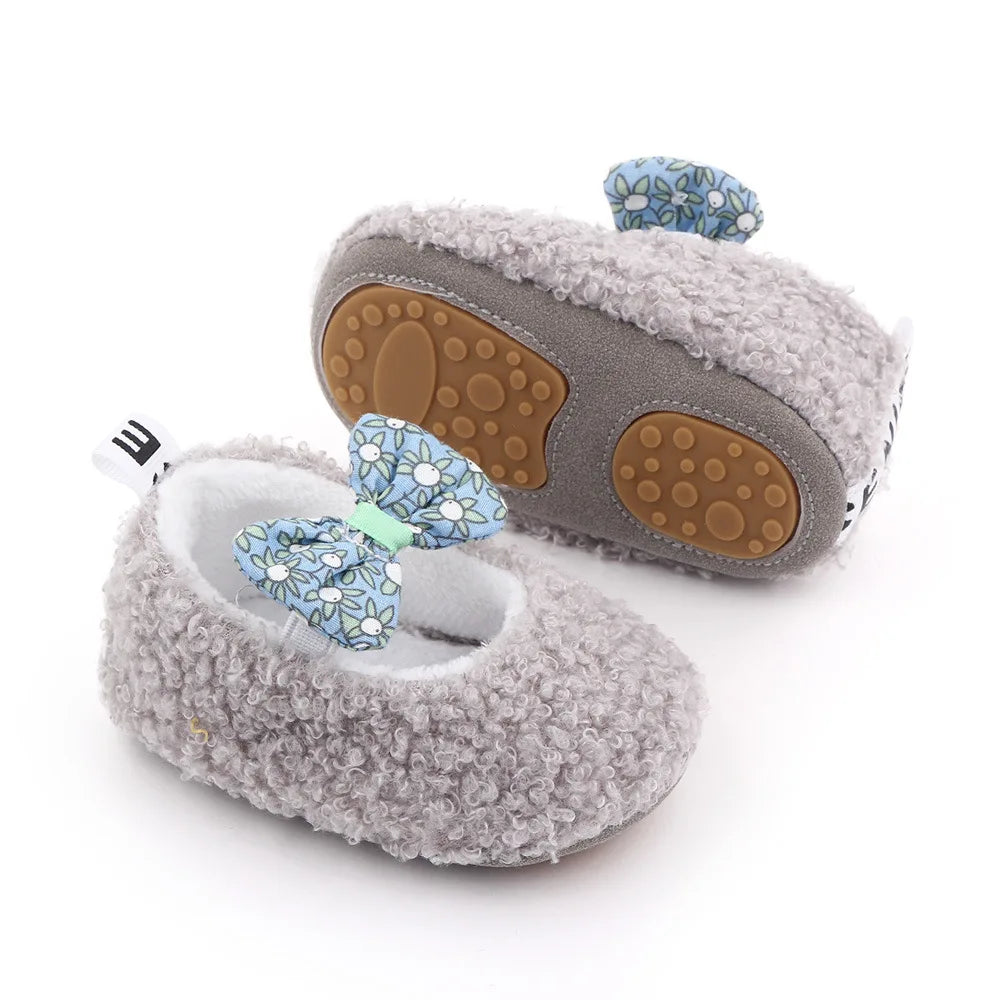Baby Winter and Autumn Style Multiple Choices High Quality Soft Cotton Warm and Plush Toddler Shoes Anti-slip Sole Prewalking