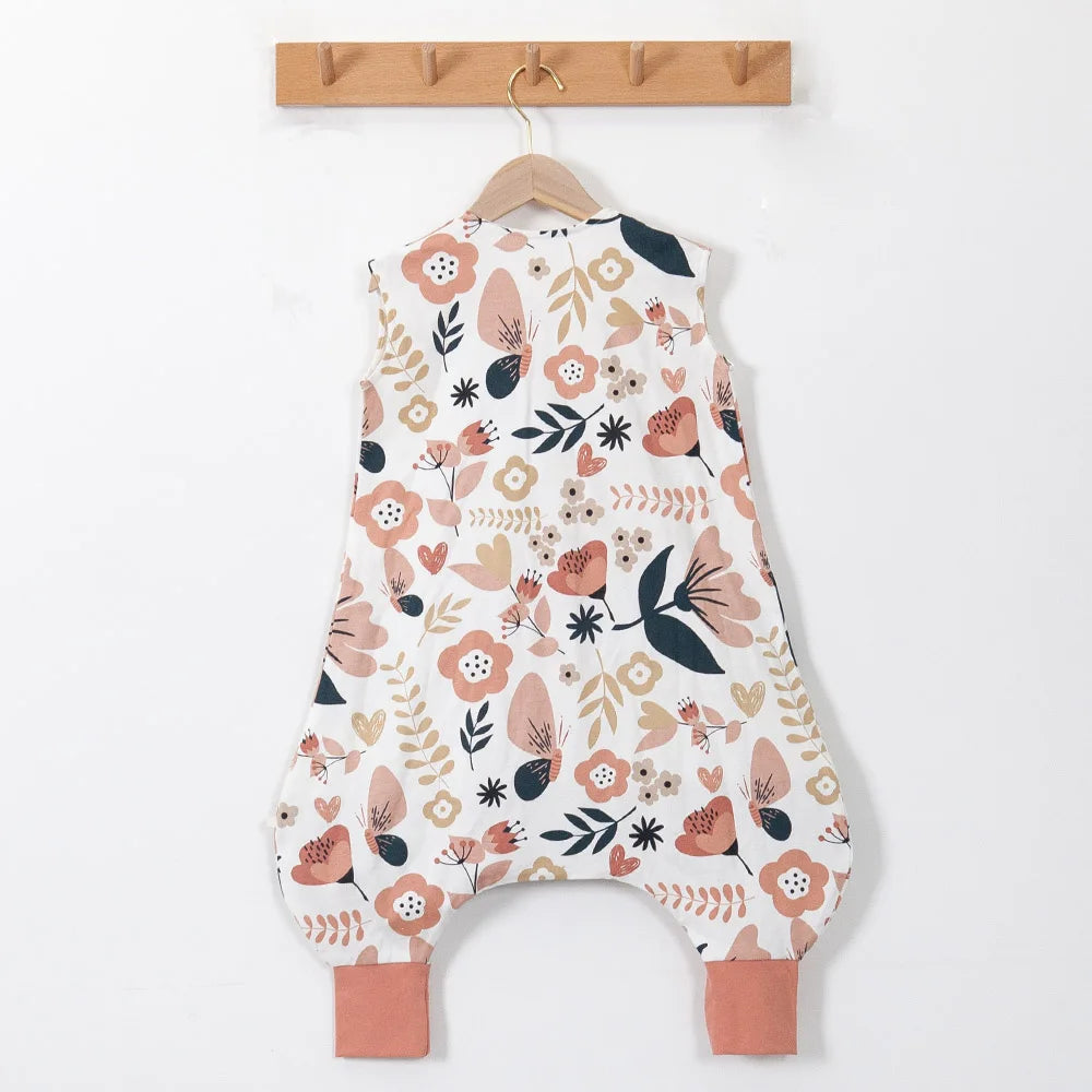 Baby Sleeping Bag 28-32℃ Summer Cool Vest Kids Sleep Sack Boys Girls 100% Cotton Breathable Sleeping Bag Baby Anti Tipi New