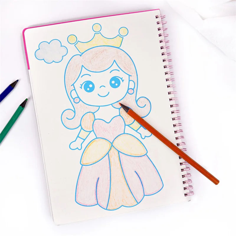 DIY Cartoon Magical Transfer Painting Crafts for Kids Arts and Crafts Toys Children Creative Educational Learning Drawing Toys