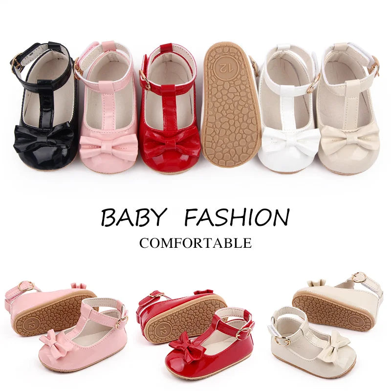 Summer Baby Girl Pre-walking Toddler Shoes With High Quality PU Leather And TPR Sole For 0-18M Baby Girls Princess Shoes