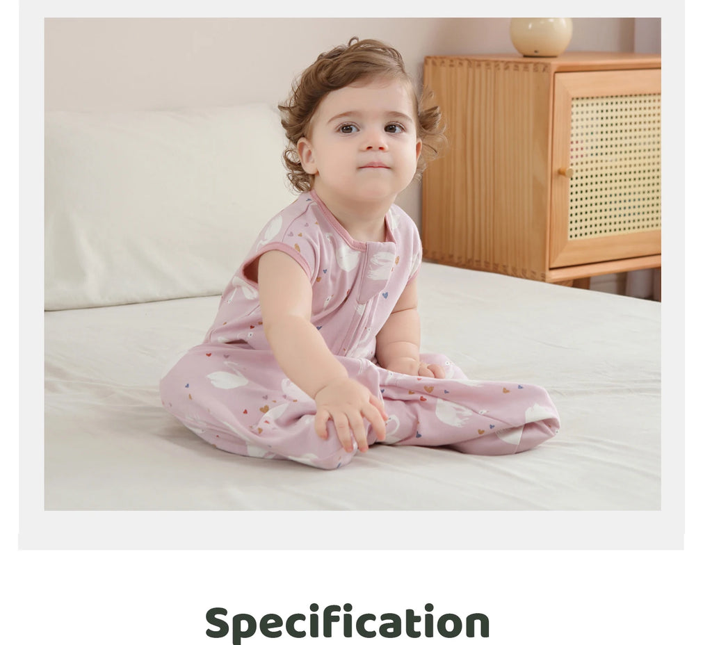 Sleeveless Vest Baby Sleeping Bag Cotton Thin Breathable Pajamas Anti-Kicking Cocoon for Newborn Envelope Sleep Sack Bedding