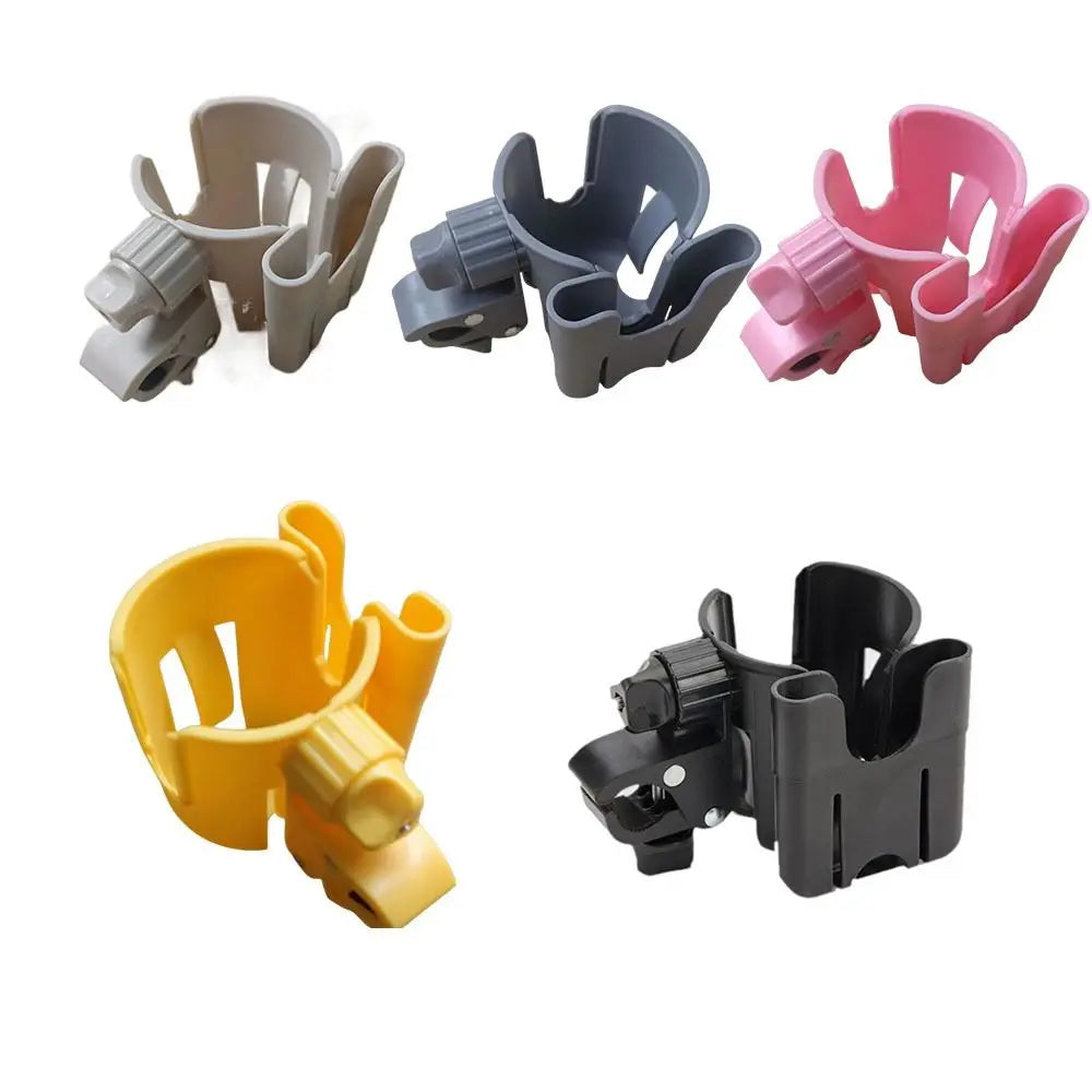 Quick Release Stroller Water Cup Holder with Phone Holder Detachable Stroller Water Bottle Organizer Adjustable 2-in-1 Design