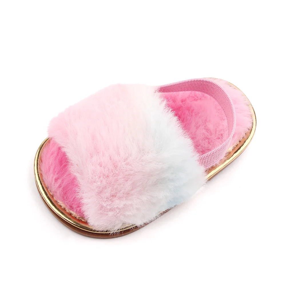 Baby Winter Soft Slipper For 0 To 18 Months Non Slip Plush Warm Shoes For Boys And Girls Model 2024