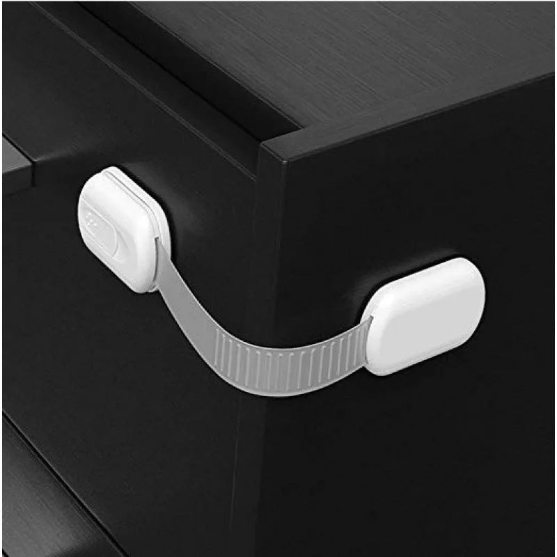 Multifunctional Banded Cabinet Door Safety Locks Drawer Locks Child Pet Proof Protective Latches for Home Security