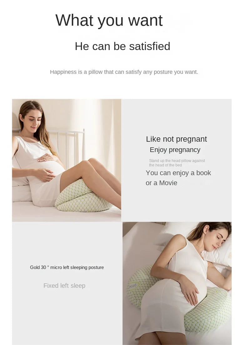 Multi-Color Optional Soft Maternity Pillow Pregnancy Support Cushion for Belly Back And Waist Comfortable Expectant Mother Suppl