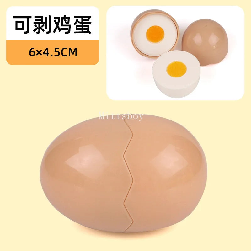 Chechele Montessori Simulation Toy 1 Piece Play House Vegetable Biscuit Bread Baking Educational Toy