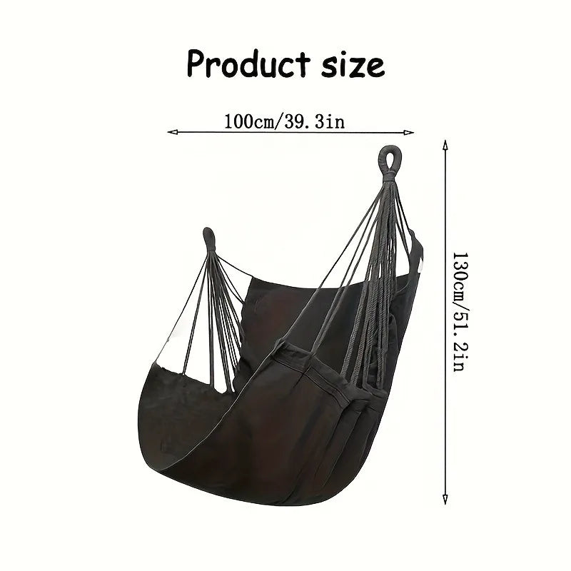 Leisure Fabric Hammock Swing Chair with Storage Bag