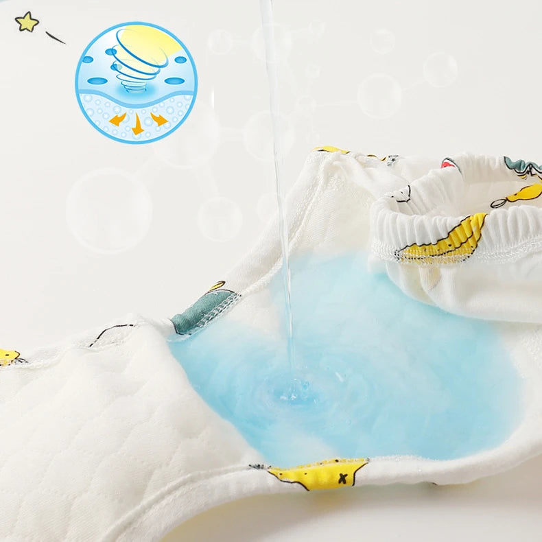 Newborn Training Pants Baby Cotton Shorts Print Washable Underwear babies Boy Girl Cloth Diapers Reusable Nappies Infant Pantie
