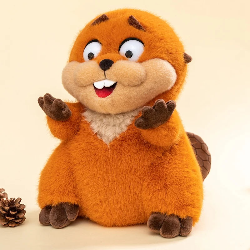 Nice Anime Hoppers Plush Cute King Georges Tom Lizard Plush Soft Stuffed Animal Beaver Plushie Doll Toy Birthday Gift For Kid