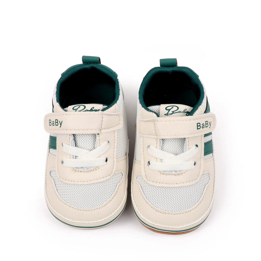 Spring And Autumn Baby Boys And Girls Sports Style Toddler Shoes High Quality PU Leather And Comfortable TPR Sole For 0-18M