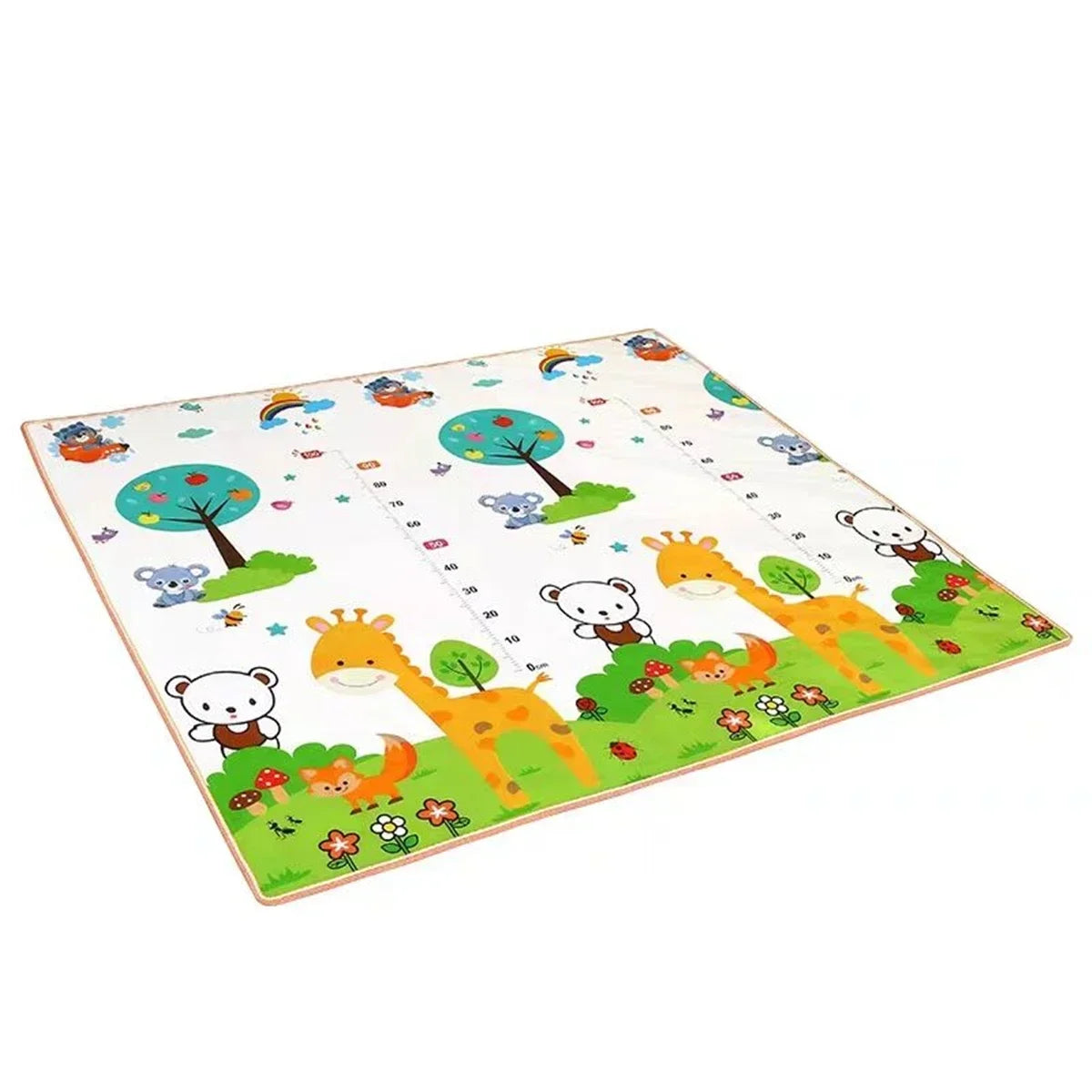 Baby Activity Gym Mat for Crawling and Play, Double-Sided Pattern, Model EPE-01, Non-Toxic