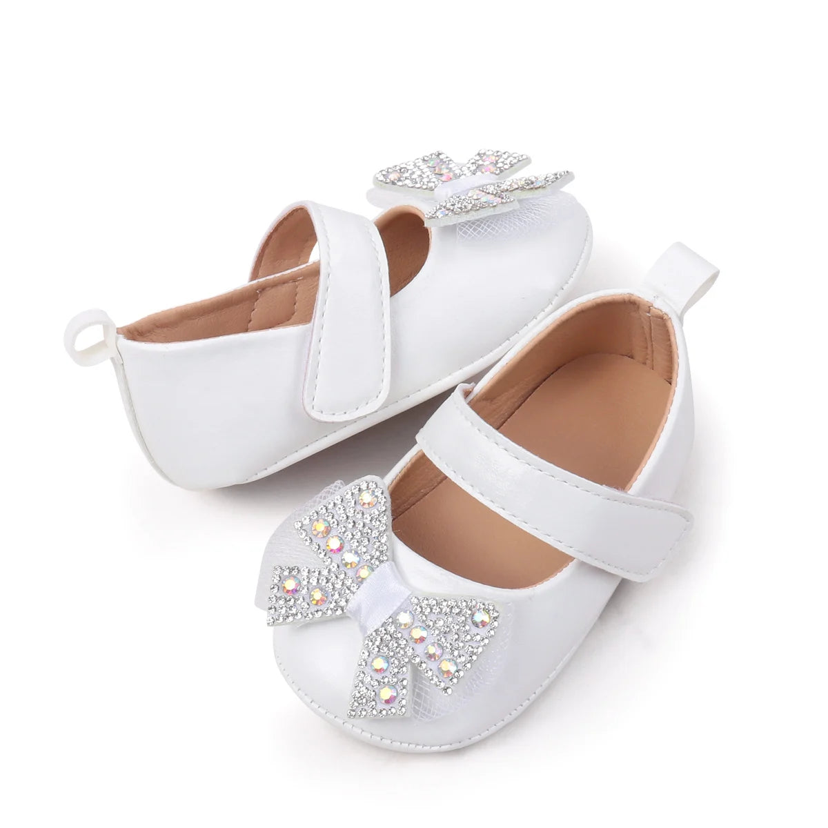Spring Summer Sweet Shining Girl Princess Dress Shoes Bowknot Design Non-slip Indoor Outdoor Walking Shoes BBW5122