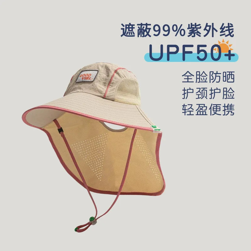 SunGuard Kids Quick Dry Sun Protection Hat Model SgHat01 For Summer Beach Boys And Girls