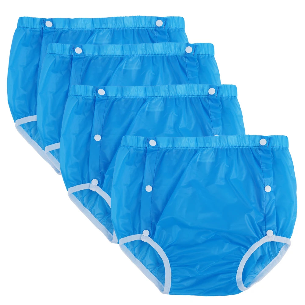 Washable Reusable Cloth Diapers 4 Piece Set Leak Proof For Day And Night Use And Comfort