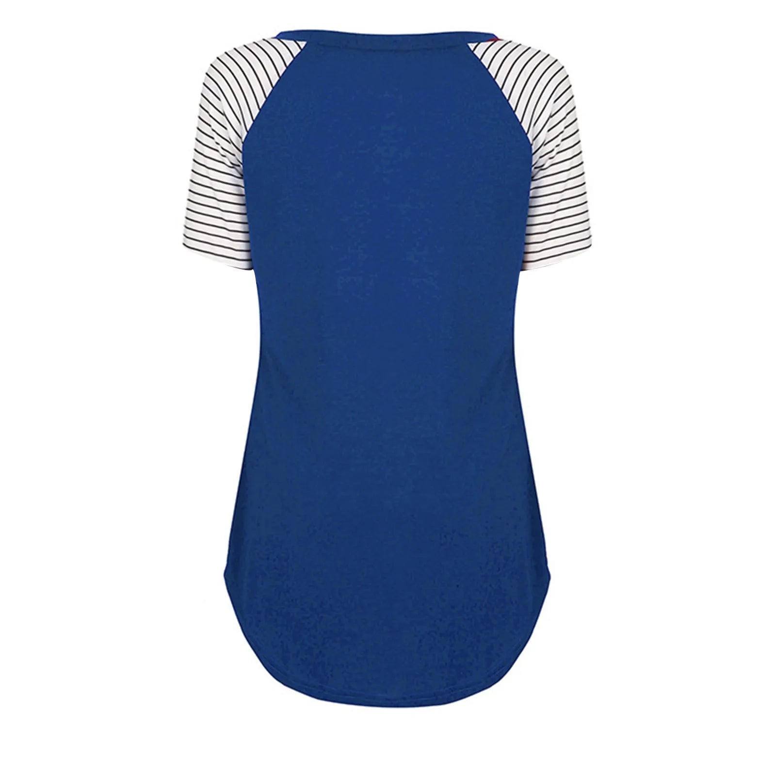 Women Maternity Short Sleeve Nursing Patchwork Color Tops Breastfeeding Blouse