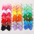 30Pcs Random Color 4.9x3.15 Inch Bowknot Hair Bangs Clips for Girls Party Travel Hairgripes Dress Up for Kids Hair Accessories