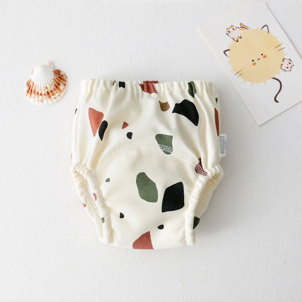 Newborn Baby Washable Reusable Cloth Nappies Grid Model Adjustable Diaper For Newborns