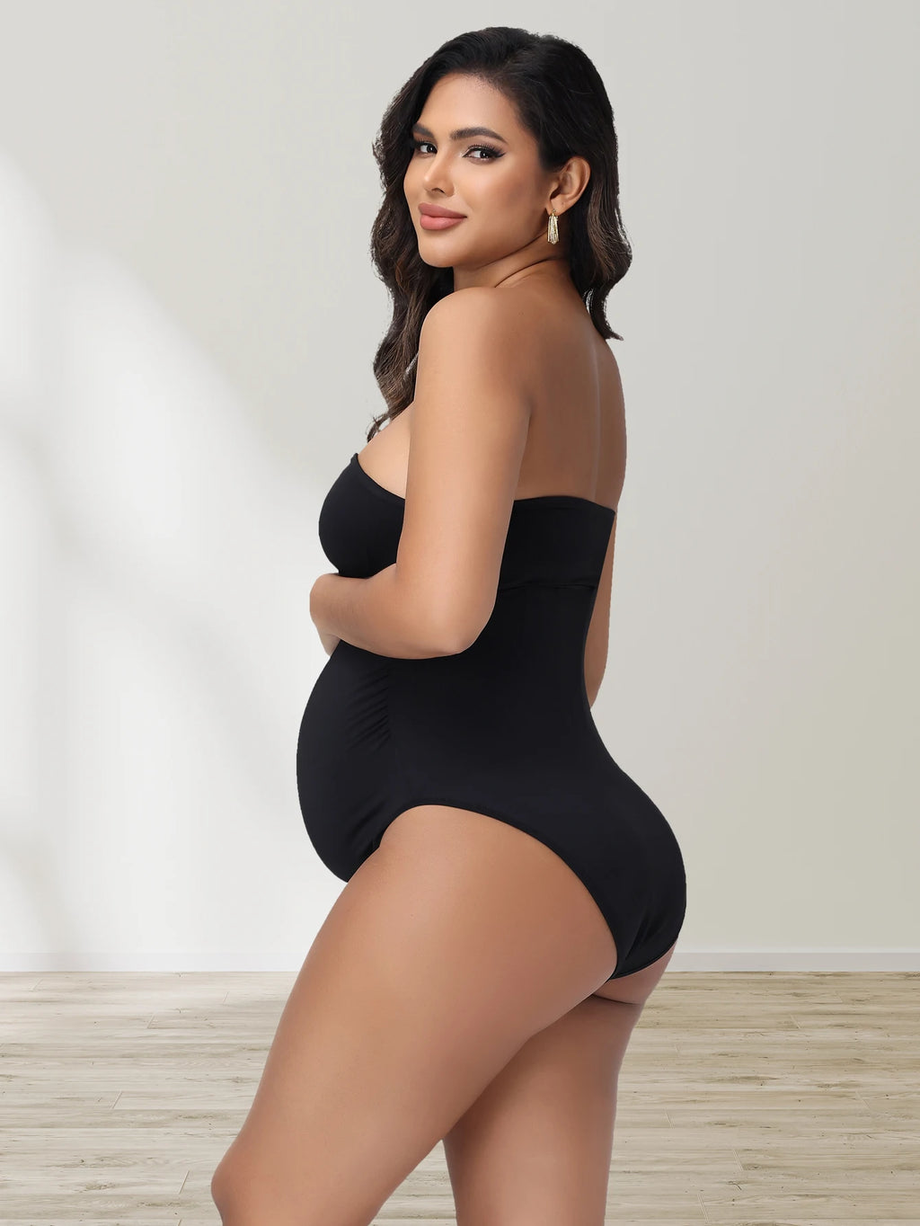 Maternity Bodysuit Pregnant Sleeveless Tube Top Elastic Sexy Tight Bodycon Women's Photography Props Outfits