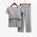 Maternity Clothes set Nursing Sleepwear Breastfeeding Nightwear Pregnant Women Pregnancy Breast Feeding Pajamas Tracksuit Suits