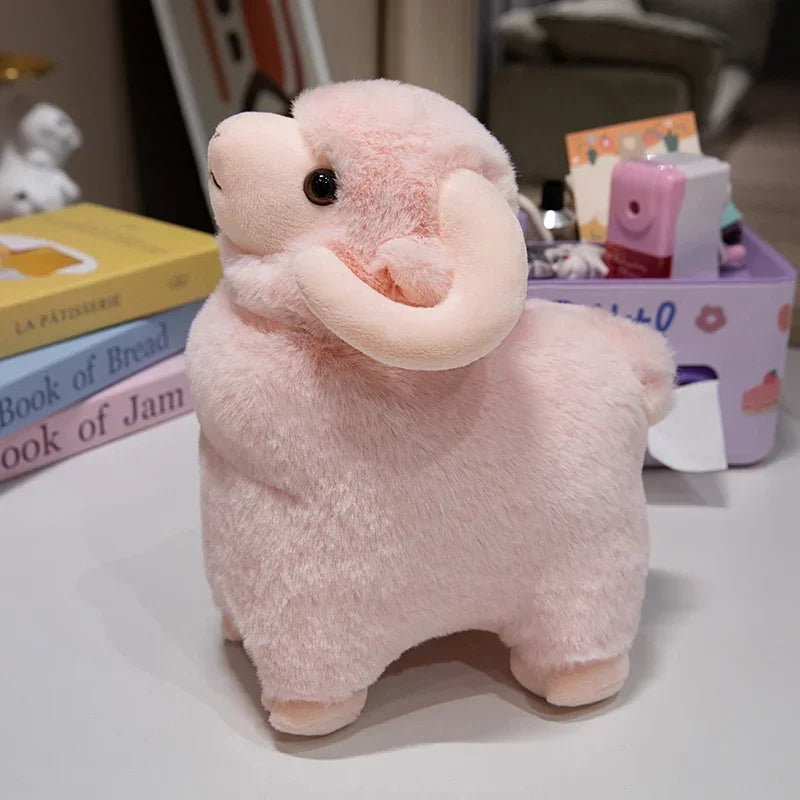 Hot 1pc 25/35/45CM Little Sheep Plush Toys Cute White Goat Stuffed Soft Doll Pillow For Birthday Christmas Gifts