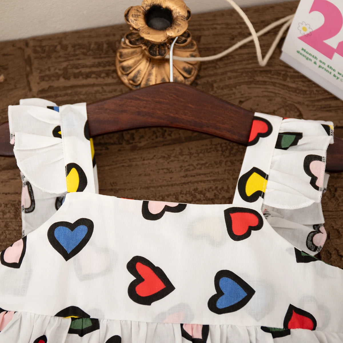 Send A Cartoon Ornament  Summer Cotton Comfortable Fashion Lovely Baby Girl Dress Korean Style Casual Toddler Beach Dress