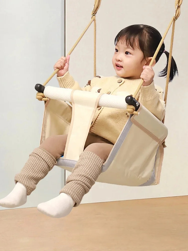 Adjustable Baby Swing - Foldable 360° D-Shaped Portable Rocker