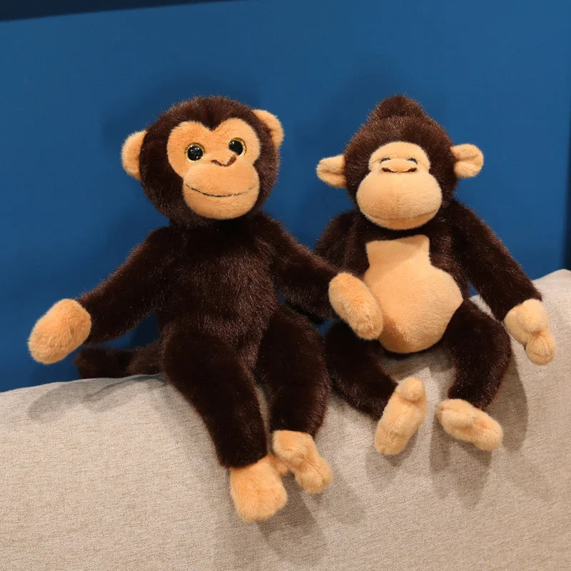 Hot Cartoon Gorilla Plush Toy Chimpanzees Monkey Soft Stuffed Doll Backpack Car Bag Room Decor Kid Gift