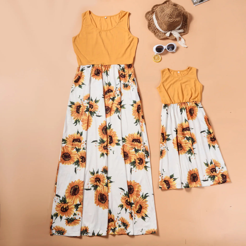 Mother Daughter Matching Dresses Family Sets Mother's Day Gift Summer Beach Mommy And Me Family Matching Mother Daughter Dress