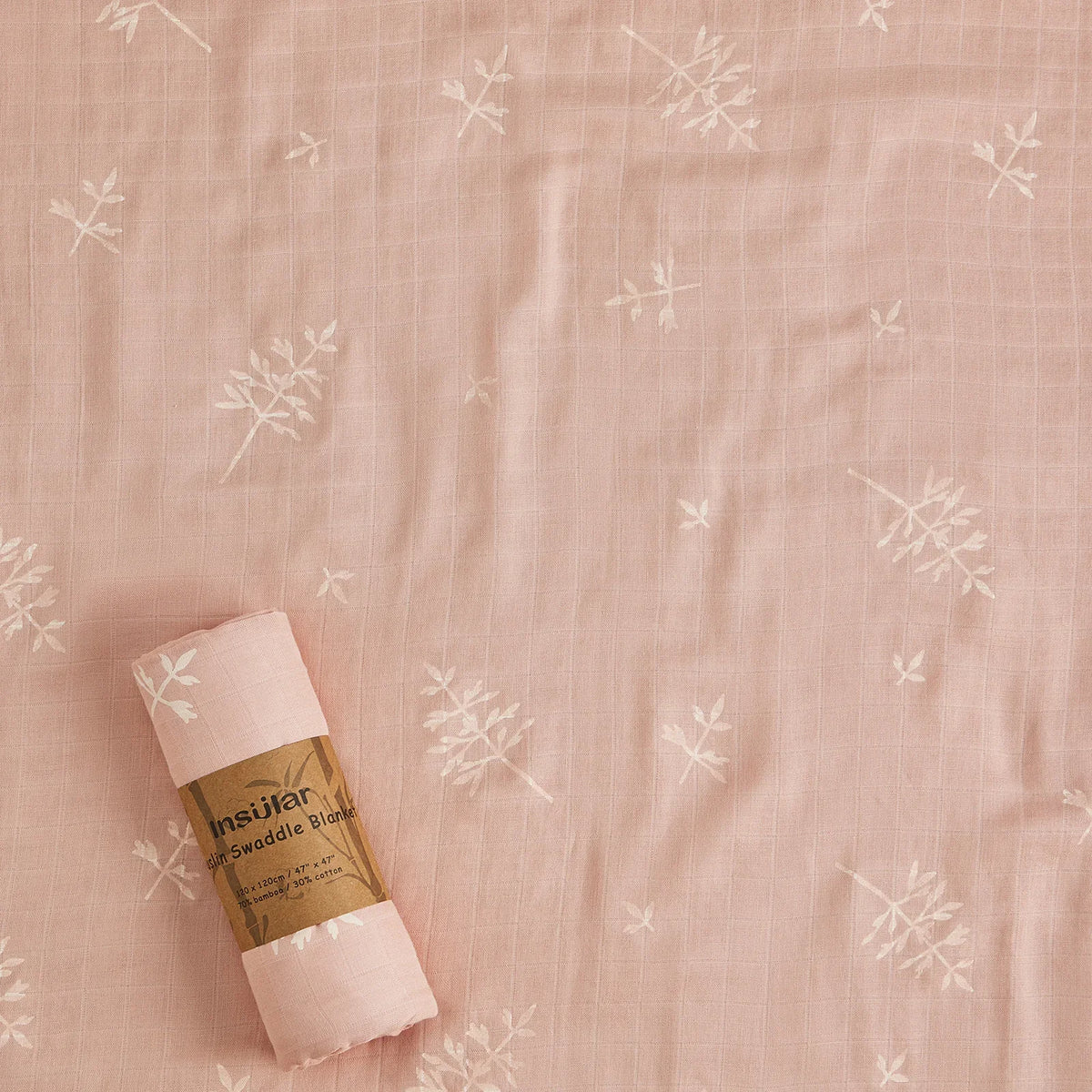 Soft Muslin 100 Percent Cotton Baby Blanket 120x120 Cm For Newborns, Infant Wrap And Stroller Cover