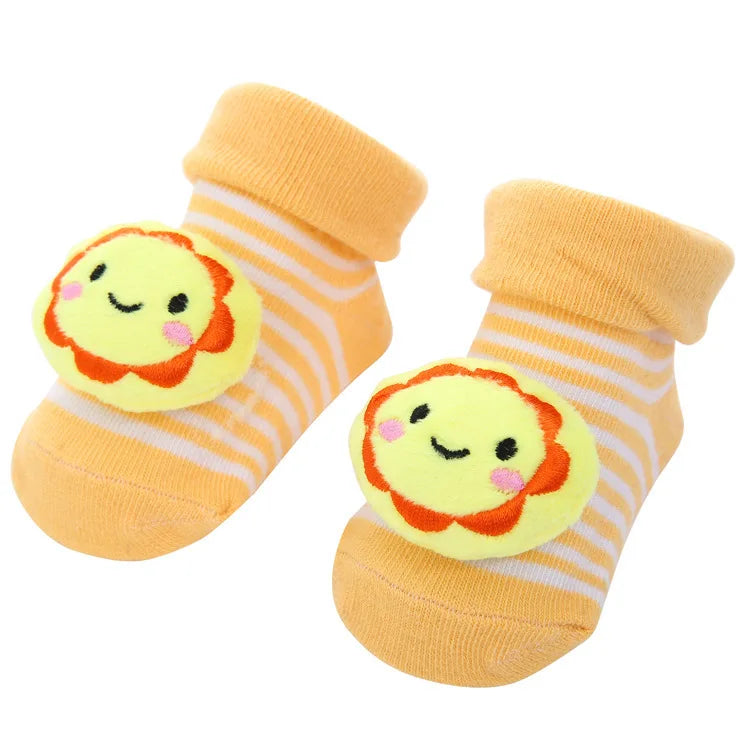 Baby Socks Girls Boys Newborn Accessories Cartoon Animals Kids Gift Clothes Children Infant Toddlers Stuff Anti Slip Toy Clothes