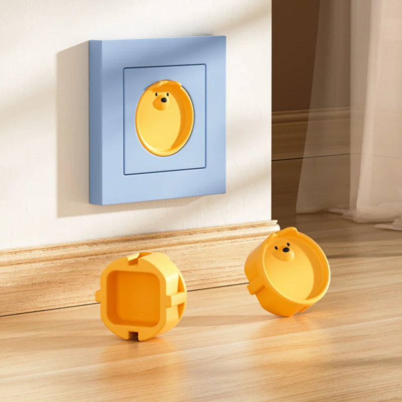 5Pcs Baby Safety Protection Socket Protective Cover for European Standard Socket Electric Shock Prevention Dust Protection Cover