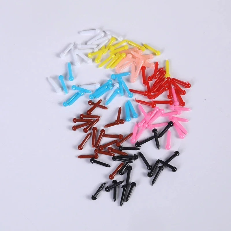 100Pcs DIY 3X5X7MM Felt Handmad Simulation Triangle Doll Plug Eye  Accessories Plush Toy Dough Sculpture Carv Puppet Doll Toy
