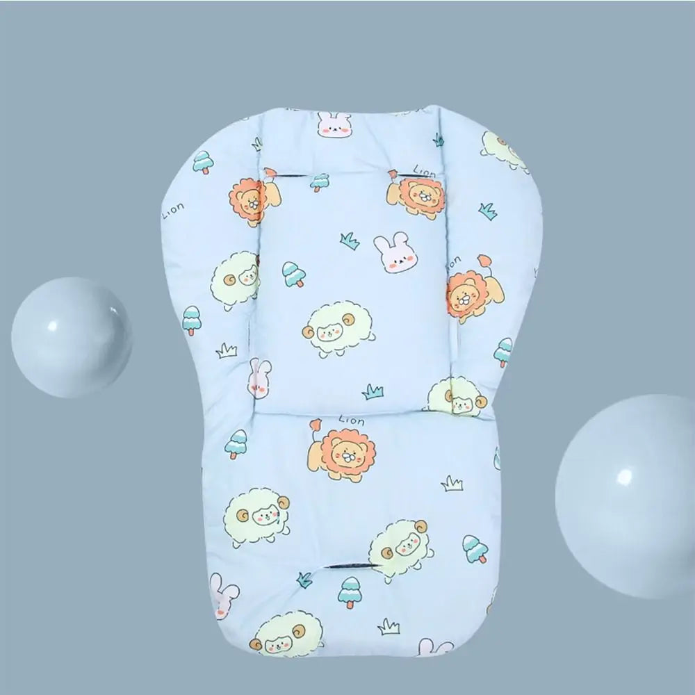 Cartoon Pattern Baby Stroller Cushion Stroller Accessories Baby Seat Cushion Pushchair Car Mat Car Seat Seat Liner