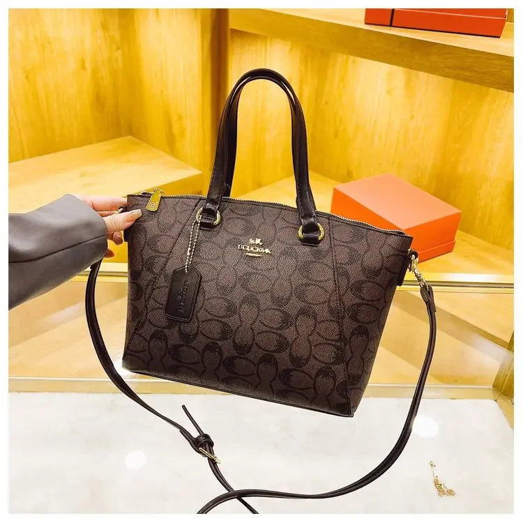 Vintage Original Textured Diaper Bag Square Satchel Women Luxury Purse Handbag Messenger Elegant Classic
