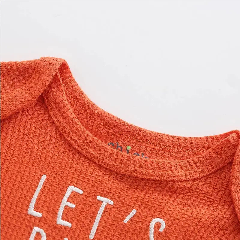 Kiddiezoom Fashion Unisex Spring Autumn Cotton Newborn Clothing Sets Baby Boy Girl Bodysuit+Pants+Hats Infants Clothes