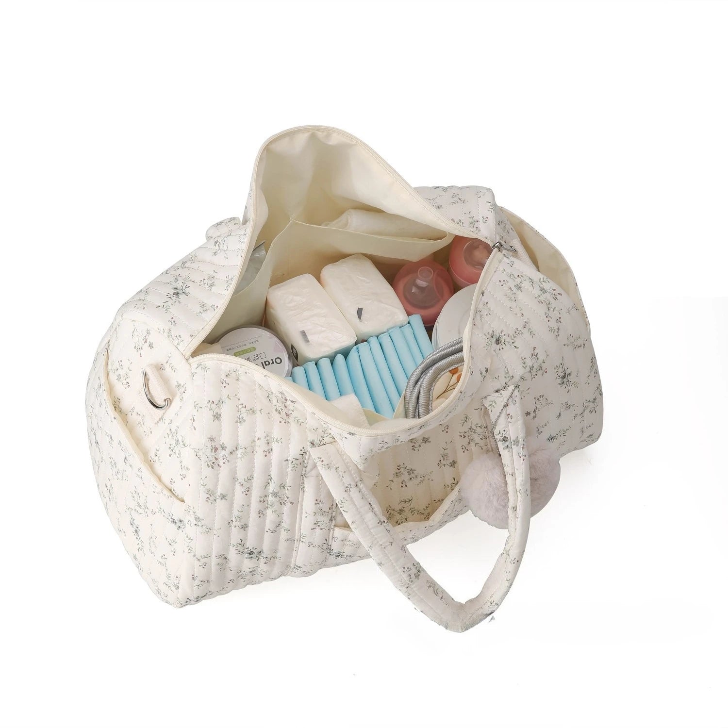 Embroidery Floral Mommy Bag Large Capacity Diaper Bag Maternity Travel Handbag Storage Boston Shoulder Bags Baby Items Organizer