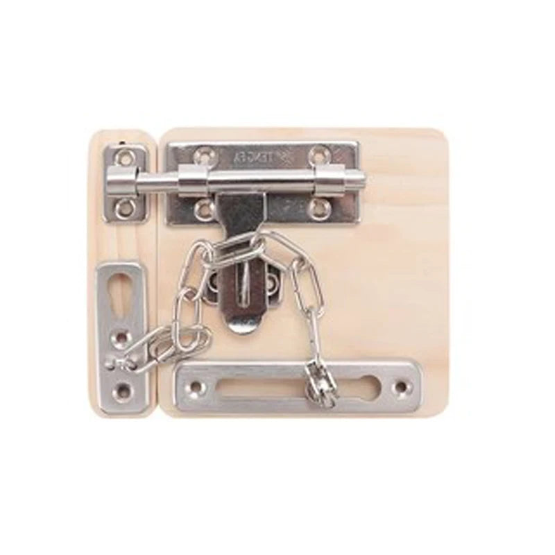 Montessori Busy Board DIY Accessories Unlock Door Latch Anti Theft Lock Wheel Educational toys Sensory Training For Children Toy