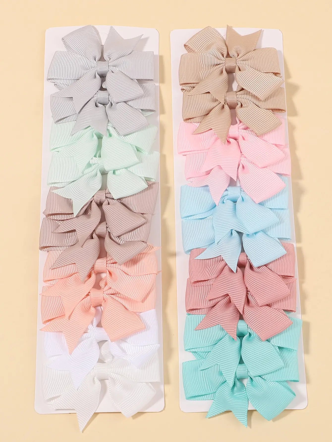 20Pcs Sunflower Ribbon Hair Clips 2.36 Inch Bangs Hair Clip Cheer up Bowknot Kids Girls Headdress Vibrant Color Mixed Bulk