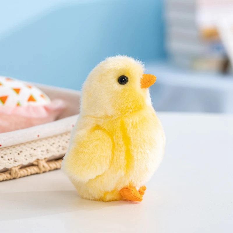 Hot Realistic Doll Yellow Plush Toy Artificial Animal 13cm Collection Toy Simulation Chick Doll Animal Stuffed Kid Birthday Gift