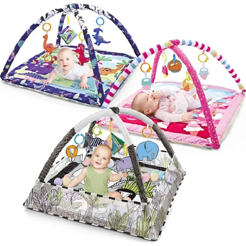 Newborn Sensory Skill Development Fitness Toys Multifunctional Game Blanket Hands Feet Exercise Mat Infant Toy