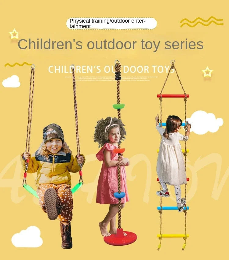 Children's Swing PE Circular Mountaineering Rope Children's Hanging Rope Outdoor Swing Indoor Circular Tree Climbing Rope