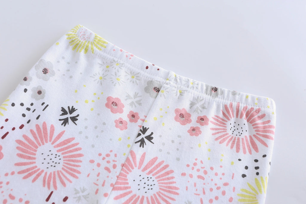kiddiezoom 4 PCS/Lot  Four Seasons Unisex Newborn Baby Boy Girl Pants 100%Cotton Soft Baby trousers