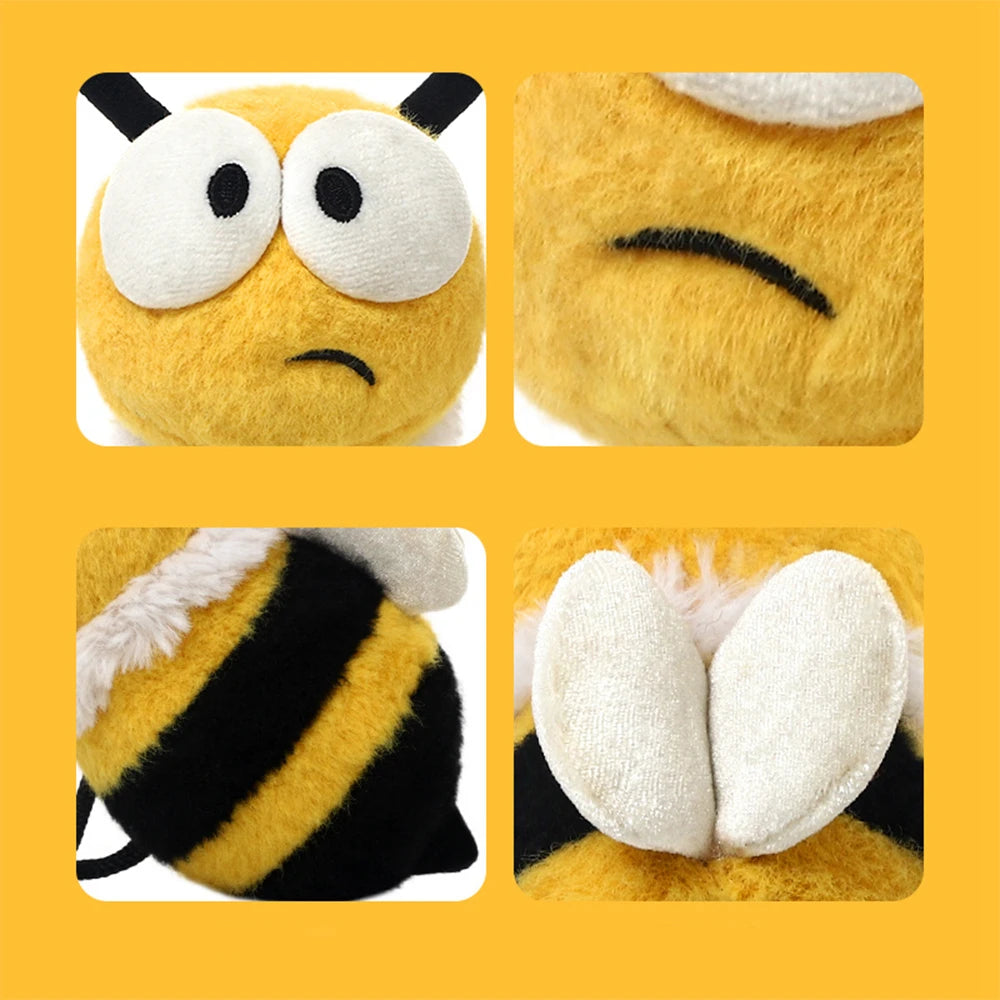 Cartoon Honey Bee Plush Toys Soft Cute Spring Stuffed Animals for Kids Funny Birthday Gift for Girls And Boys