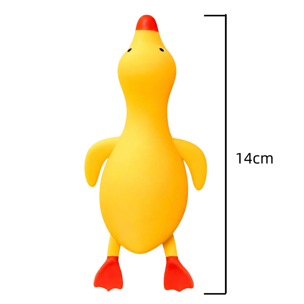 Creative Big Yellow Duck Squishy Toy, TPR Soft Rubber Cartoon Duck Stress Relief Squeeze Toy, Slow Rising Fidget Sensory Toy