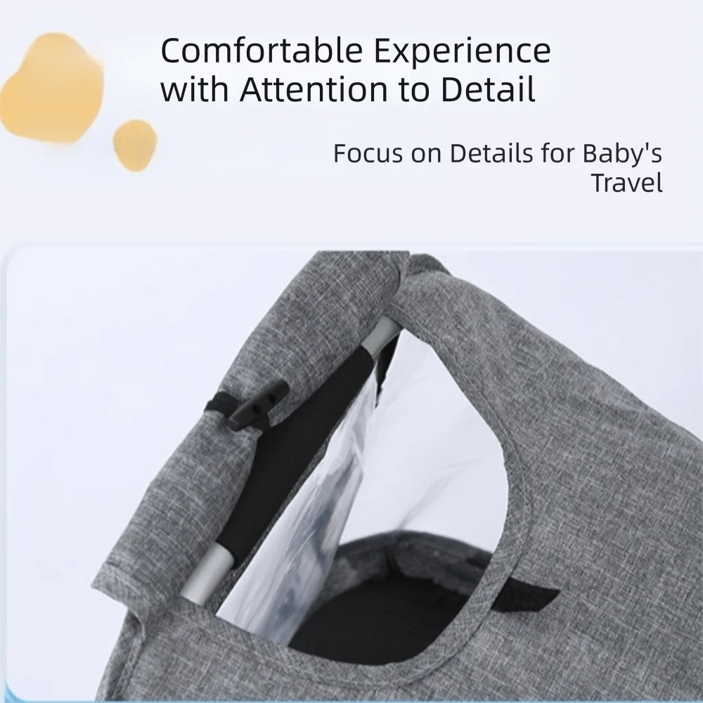 Transparent EVA Baby Safety Seat Rain Cover Double Zipper Windproof Newborn Basket Rain Cover Full Coverage Waterproof