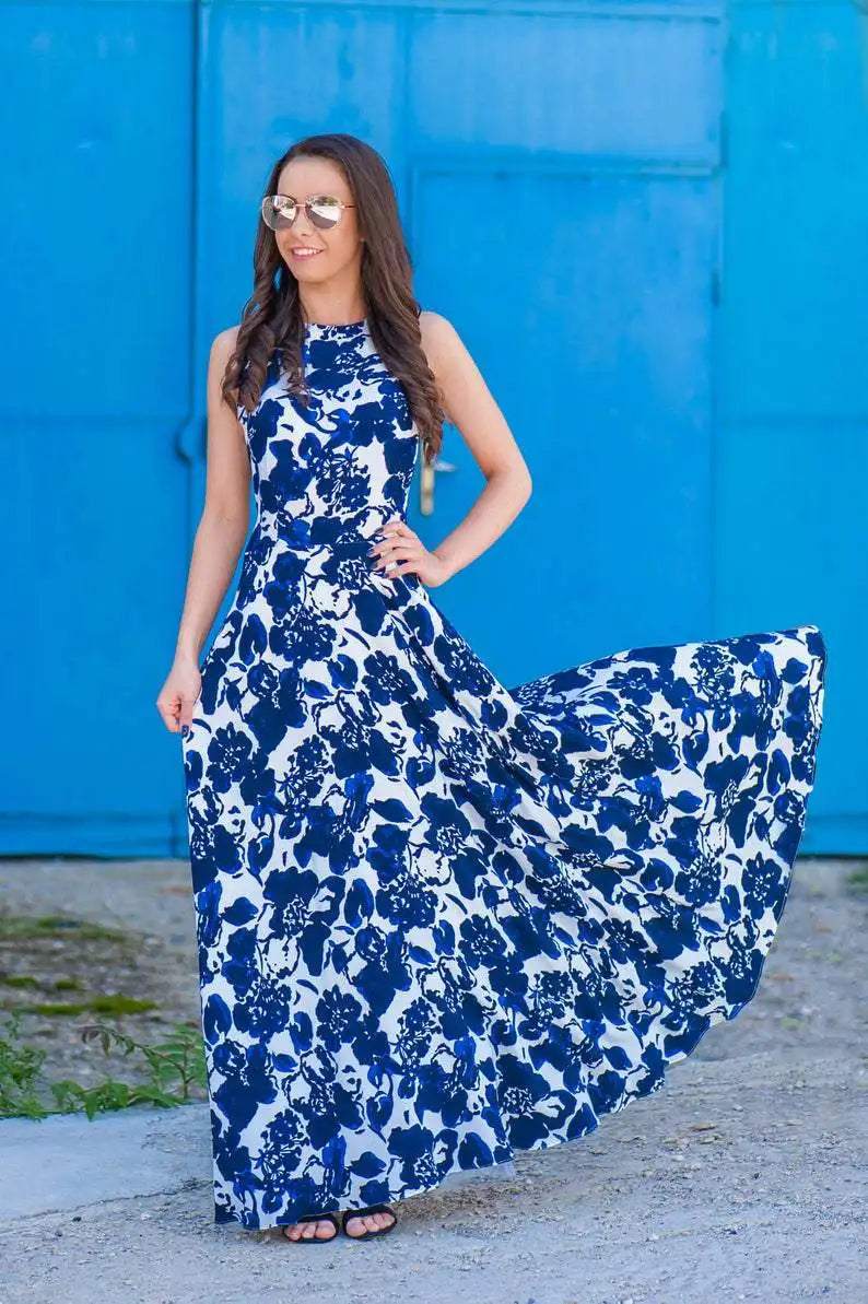Summer Long Dress Robe Femme Casual Family Matching Outfits Boho Children's Clothing Beach Mother Daughter Dress Vestidos
